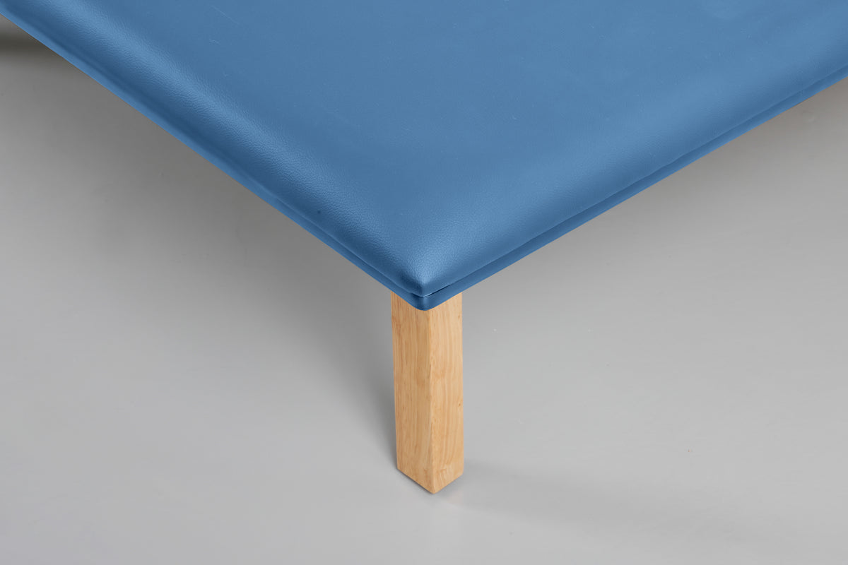 VivaComfort 500 lb. Wall-Mounted Folding Therapy Table, 500 lb Capacity, Blue