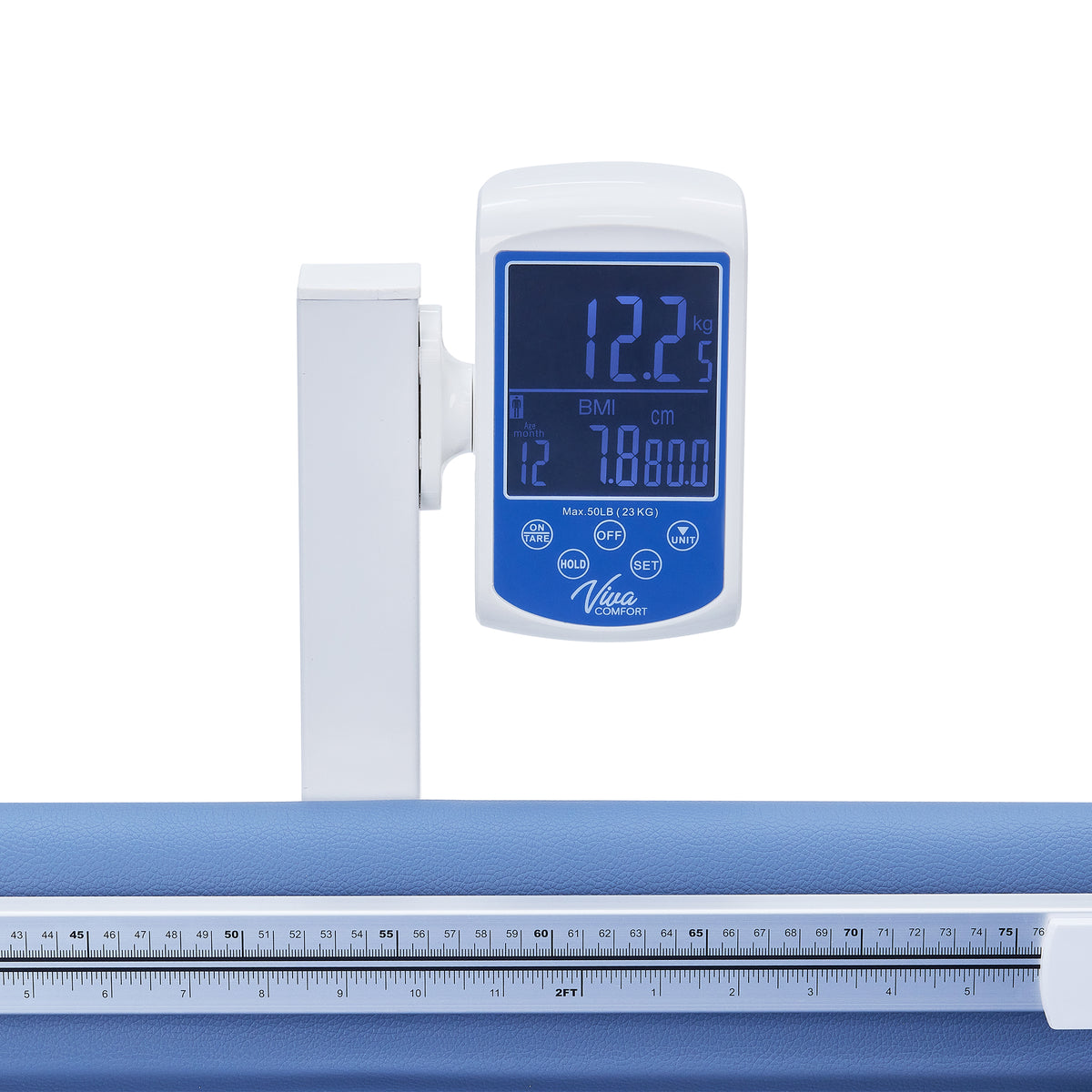 VivaComfort Grande Pediatric Exam Treatment Scale Table with Integrated Digital Scale, Antimicrobial PU Leather, 500 lb 