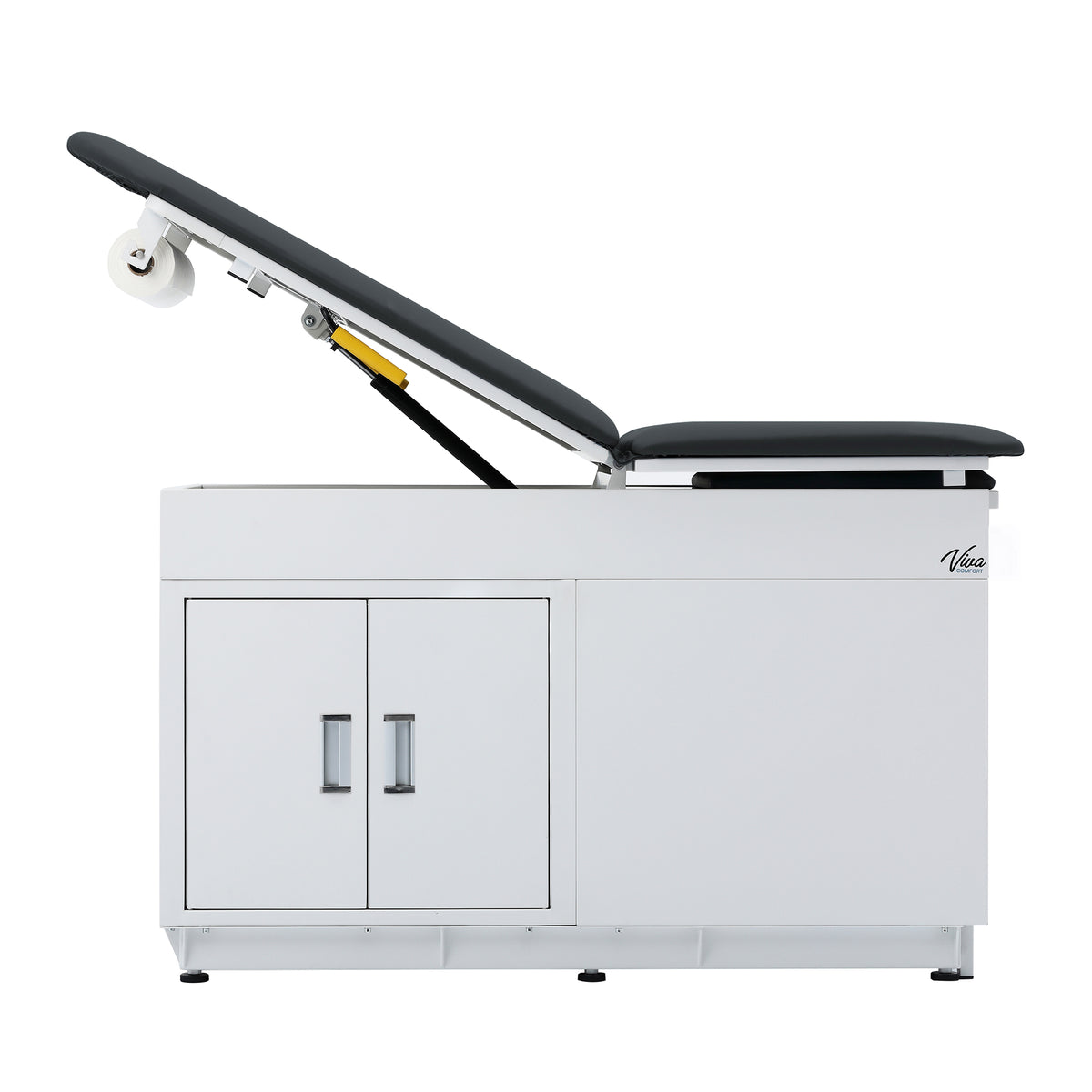 VivaComfort 500 lbs. Capacity Steel Grande Underneath Cabinet Pelvic Tilt Exam Table with Step Stool and Drawers, 500 lb