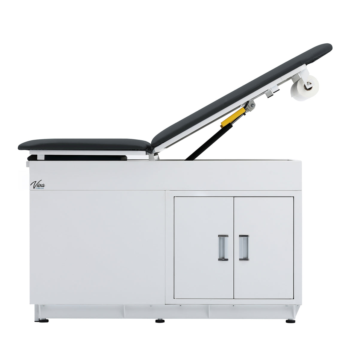 VivaComfort 500 lbs. Capacity Steel Grande Underneath Cabinet Pelvic Tilt Exam Table with Step Stool and Drawers, 500 lb