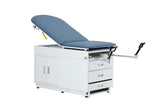 VivaComfort Grande Steel Exam Table with Pelvic Tilt and Antimicrobial Mattress, 500 lb Capacity, Blue
