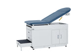 VivaComfort Grande Durable Spacious Patient-Centered Design Steel Exam Table with Antimicrobial Mattress, 500 lb Capacity, Blue