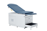 VivaComfort Grande Durable Spacious Patient-Centered Design Steel Exam Table with Antimicrobial Mattress, 500 lb Capacity, Blue
