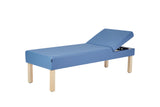 VivaComfort Lucas Physical Therapy Recovery Couch with Adjustable Backrest, Wood Legs, 420 lb Capacity, Midnight Express