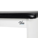 VivaComfort Alto Space Saver 3-Section Exam Table w/Shelf and Drop Section, 400 lb Capacity, Black