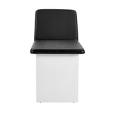 VivaComfort Alto Space Saver 3-Section Exam Table w/Shelf and Drop Section, 400 lb Capacity, Black