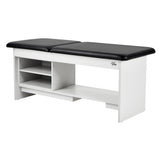 VivaComfort Alto Exam Treatment Table Open Shelves, White