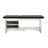VivaComfort Alto Exam Treatment Table Open Shelves, White