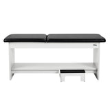 VivaComfort Alto Exam Table Step Stool, White, Black