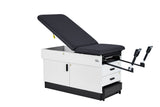 VivaComfort Slimline Exam Table Base with Leg Rest, Step Stool, 2 Drawers, and Stirrups, 420 lb Capacity