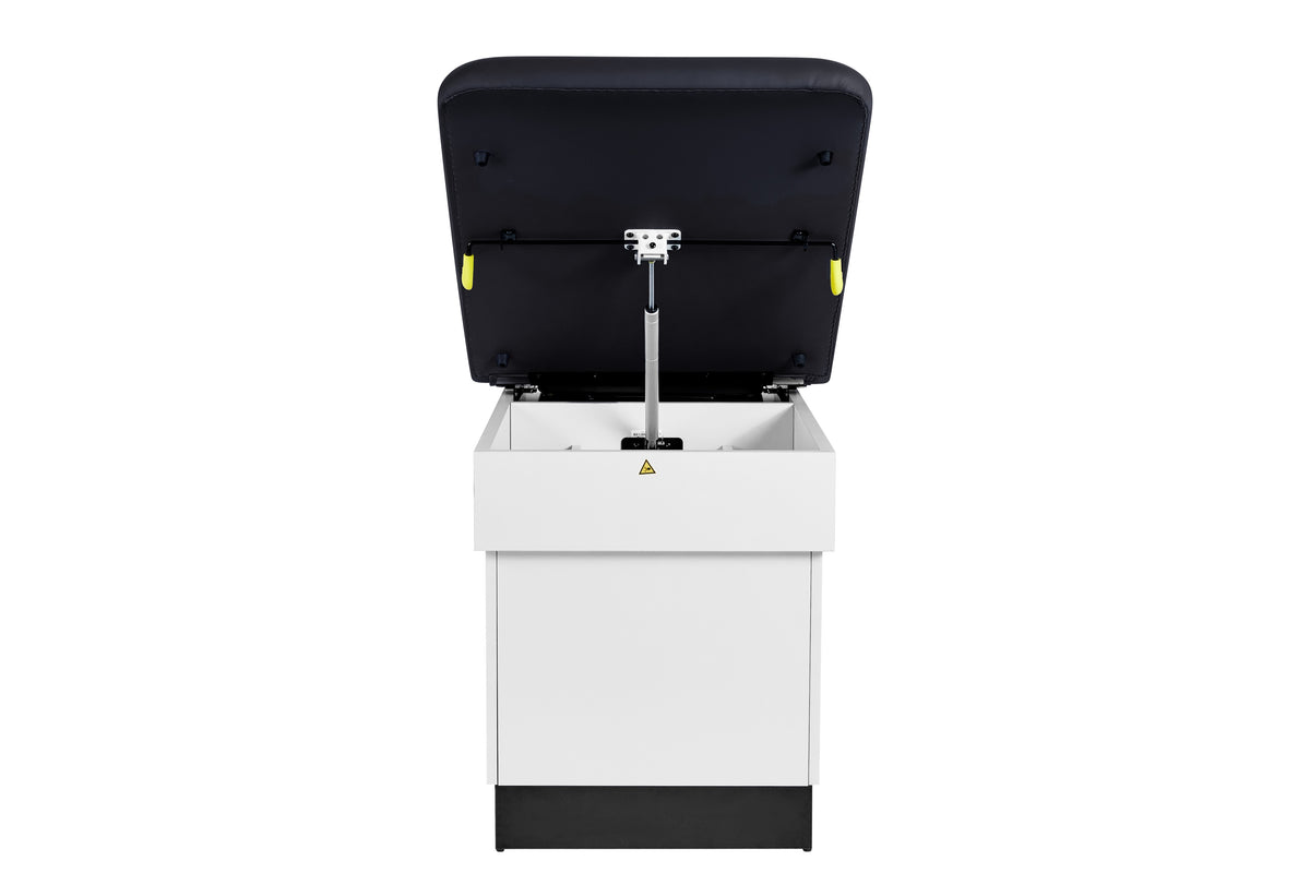 VivaComfort Slimline Exam Table Base with Leg Rest, Step Stool, 2 Drawers, and Stirrups, 420 lb Capacity