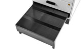 VivaComfort Slimline Exam Table Base with Leg Rest, Step Stool, 2 Drawers, and Stirrups, 420 lb Capacity