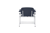 VivaComfort 500 lbs. Extra Wide Adjustable Antimicrobial Bariatric Padded Phlebotomy Blood Drawing Chair, Black