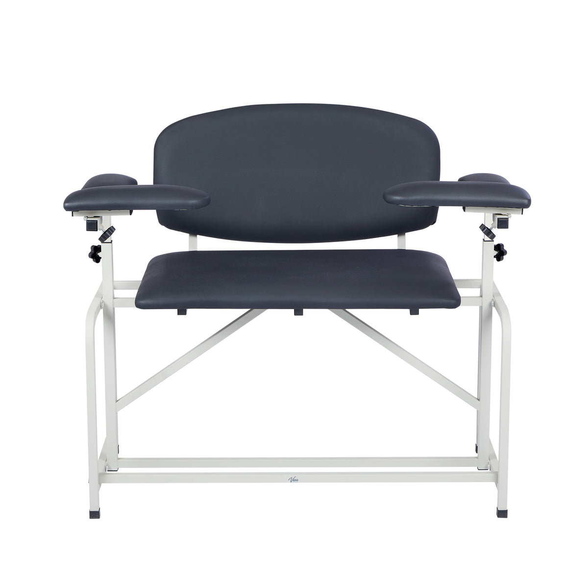 VivaComfort 750 lb. Capacity Bariatric Extra-Tall Phlebotomy Blood Drawing Chair, 750 lb Capacity, Black
