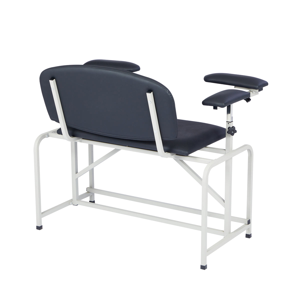 VivaComfort 750 lb. Capacity Bariatric Extra-Tall Phlebotomy Blood Drawing Chair, 750 lb Capacity, Black