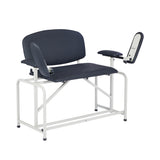 VivaComfort 750 lb. Capacity Bariatric Extra-Tall Phlebotomy Blood Drawing Chair, 750 lb Capacity, Black