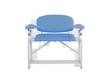 VivaComfort 750 lb. Capacity Bariatric Extra-Tall Phlebotomy Blood Drawing Chair, 750 lb Capacity, Blue