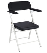 Viva Comfort Space Saving Ergonomic Folding Padded Blood Drawing Chair 500 lb Capacity, Black