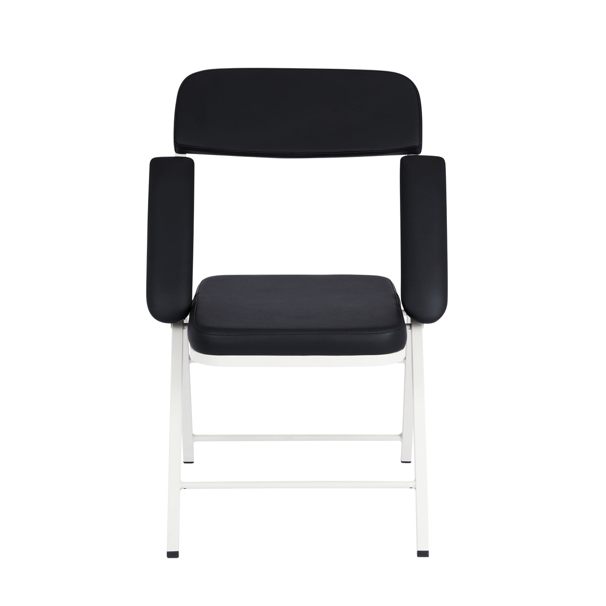 Viva Comfort Space Saving Ergonomic Folding Padded Blood Drawing Chair 500 lb Capacity, Black