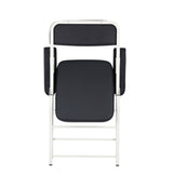 Viva Comfort Space Saving Ergonomic Folding Padded Blood Drawing Chair 500 lb Capacity, Black