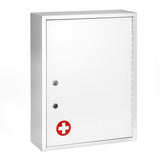 ADIRMED 21 in. H x 16 in. W x 6 in. D Large Dual Lock Surface-Mount Medical Security Cabinet in White, 1.1 cu. ft., Whit