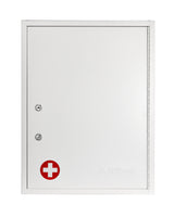ADIRMED 21 in. H x 16 in. W x 6 in. D Large Dual Lock Surface-Mount Medical Security Cabinet in White, 1.1 cu. ft., Whit