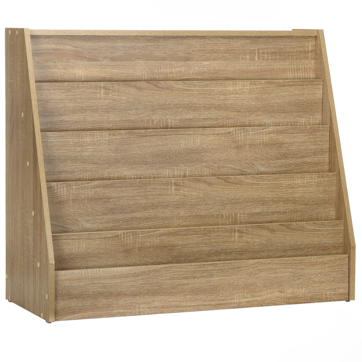 Alpine Multi-Tiered Literature Display, Medium Oak