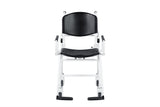 VivaComfort Foldable Bariatric Patient Weighing Chair with Integrated Digital Scale, 550 lb Capacity, Black