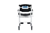 VivaComfort Foldable Bariatric Patient Weighing Chair with Integrated Digital Scale, 550 lb Capacity, Black