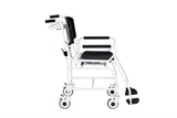 VivaComfort Foldable Bariatric Patient Weighing Chair with Integrated Digital Scale, 550 lb Capacity, Black