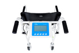 VivaComfort Foldable Bariatric Patient Weighing Chair with Integrated Digital Scale, 550 lb Capacity, Black