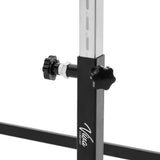 VivaComfort 350 lbs. Capacity 7 ft. Heavy-Duty Steel Foldable Physical Therapy Parallel Bars with Adjustable Height for 