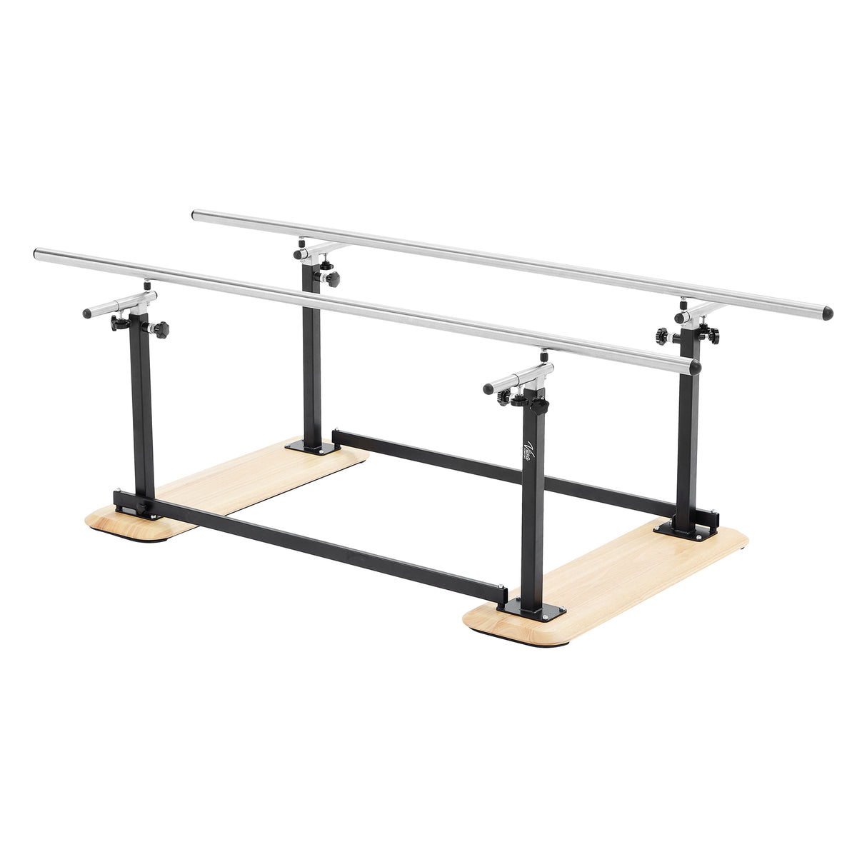 VivaComfort 350 lbs. Capacity 7 ft. Heavy-Duty Steel Foldable Physical Therapy Parallel Bars with Adjustable Height for 