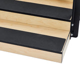 VivaComfort Small Hardwood Physical Therapy Non-slip Staircase with Safety Handles, 500 lb Capacity, Oak
