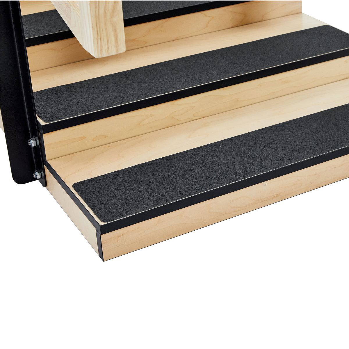 VivaComfort Hardwood Physical Therapy Non-Slip 30in. Convertible Staircase with Safety Handles, 500 lb Capacity, Oak