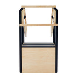 VivaComfort Hardwood Physical Therapy Non-Slip 30in. One-Sided Staircase with Safety Handles, 500 lb Capacity, Oak