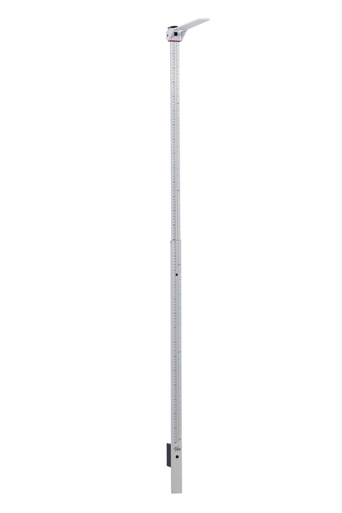 VivaComfort Aluminum Wall-Mounted Height Measuring Rod for Adults and Children, White, lbs.
