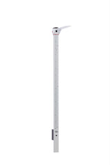 VivaComfort Aluminum Wall-Mounted Height Measuring Rod for Adults and Children, White, lbs.