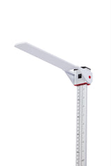 VivaComfort Aluminum Wall-Mounted Height Measuring Rod for Adults and Children, White, lbs.