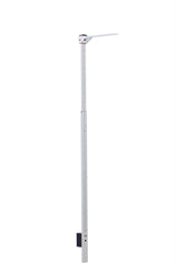VivaComfort Aluminum Wall-Mounted Height Measuring Rod for Adults and Children, White, lbs.