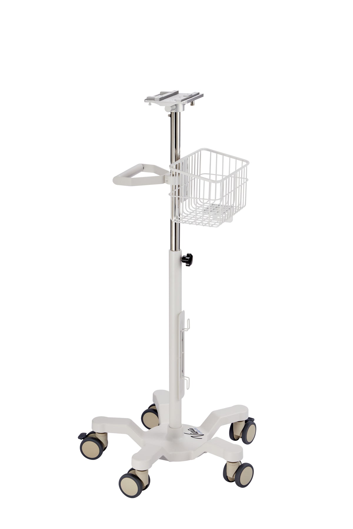 VivaComfort Universal Vital Signs Monitor Mobile Stand with Mounting Plate for Edan M3 Series, White