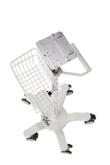 VivaComfort Universal Vital Signs Monitor Mobile Stand with Mounting Plate for Edan M3 Series, White