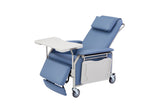 VivaComfort Bariatric 3-Position Geri Chair Recliner with Casters, 500 lb Capacity, Blue