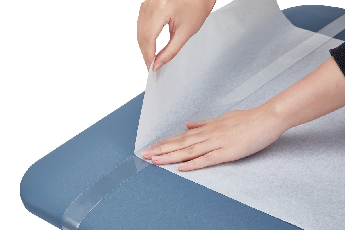 VivaComfort Durable Medical Paper Roll Smooth Exam Table Paper, 18” x 225’, White, 12/Pack