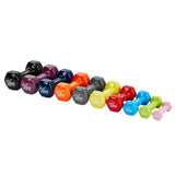 VivaComfort Rehabilitation & Fitness Antislip Vinyl Coated Hex Dumbbell Weight Set (10-Pack), Multi, 10/Pack