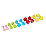 VivaComfort Rehabilitation & Fitness Antislip Vinyl Coated Hex Dumbbell Weight Set (10-Pack), Multi, 10/Pack