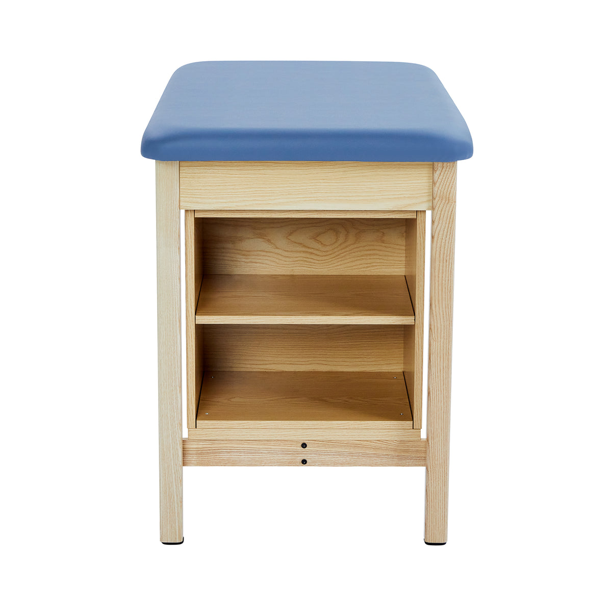 VivaComfort Axis H-Brace Single Sports Taping Table with End Shelf, 380 lb Capacity, Oak
