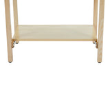 VivaComfort Axis H-Brace Single Sports Taping Table with Lower Shelf, 380 lb Capacity, Oak
