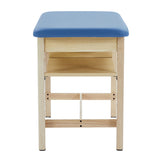 VivaComfort Axis H-Brace Single Sports Taping Table with Top Shelf, 380 lb Capacity, Oak