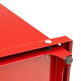 VivaComfort 13 Gal. Red Indoor Galvanized Steel Medical Biohazard Step-On Trash Can, 13 Gallon, Red